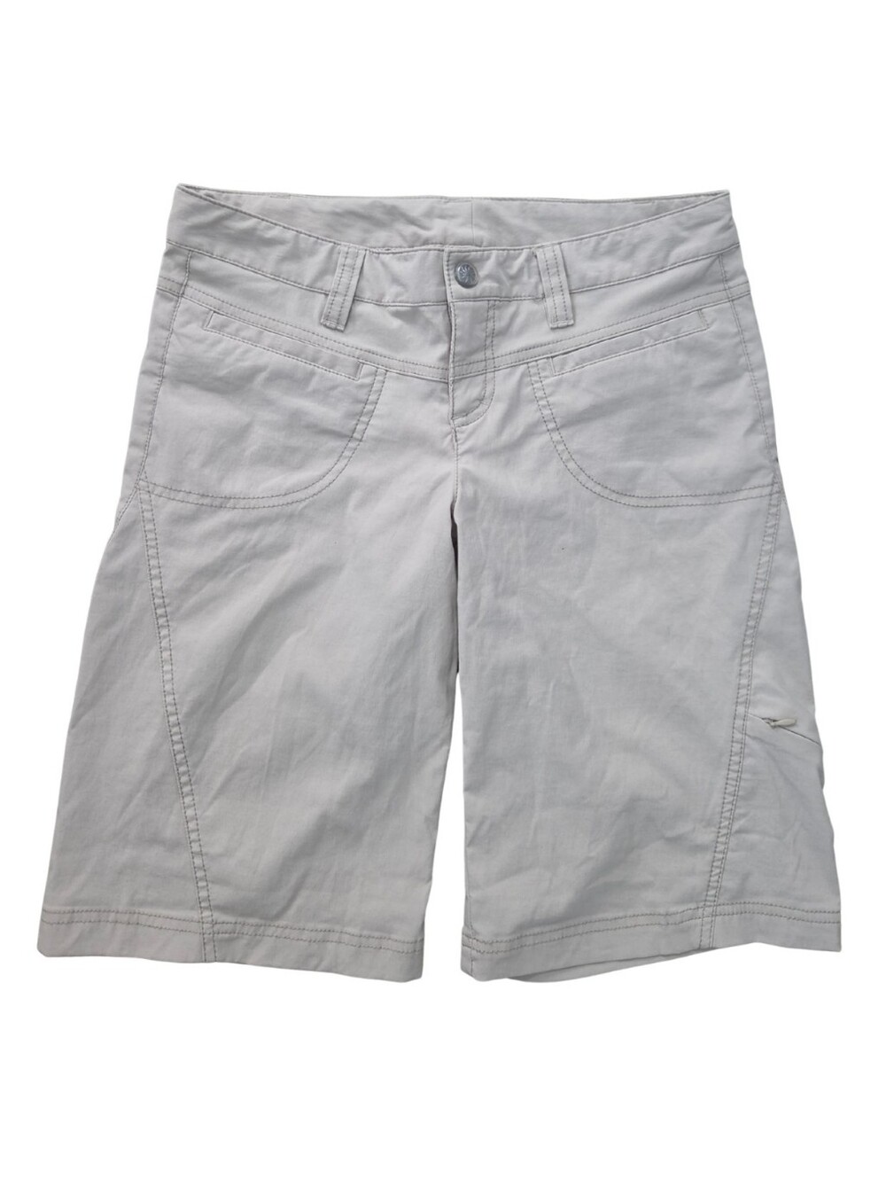 Athleta Dipper 12” Shorts Womens 4 Beige Tan Hiking Outdoor Quick Dry Stretch